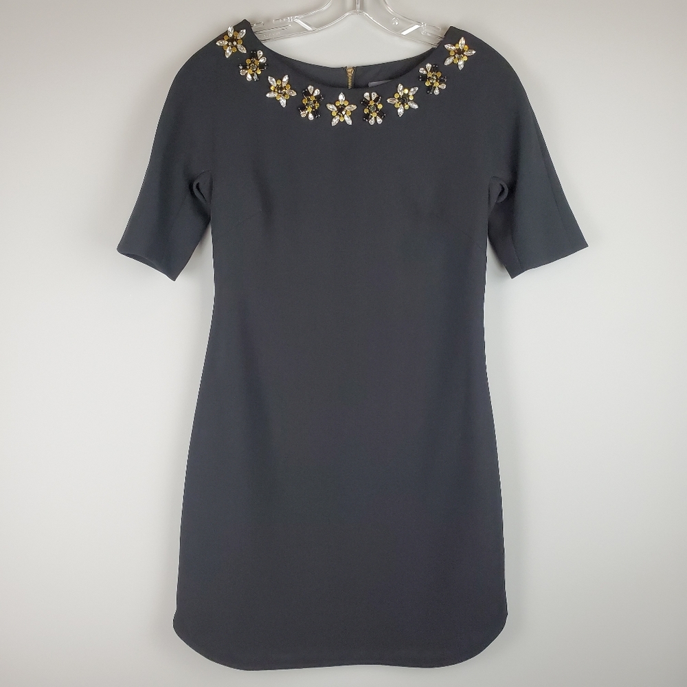 Vince Camuto Gemstone Detail Dress